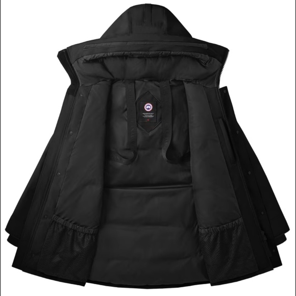 Canada Goose Langford Parka Navy Bleu Black Label Medium - Picture 3 of 7